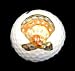 GOLF BALL - HAND PAINTED - DESIGN: SEASHELL SHIMMER