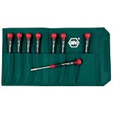 Wiha 26593 Nut Driver Set, Inch with Precision Soft PicoFinish Handle in Pouch, 8 Piece