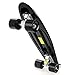 Ancheer Mini Complete Skateboard Plastic Cruiser Standard Skate Board Trucks Almost 22 Inches 5.7