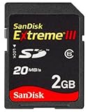 SanDisk 2GB Extreme III SD Memory Card (SDSDX3-002G, Bulk Package)
