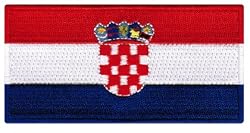 Croatia Flag Embroidered Patch Iron-On Croatian National Emblem