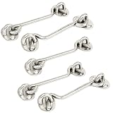 uxcell　アイキャビンフックキャッチ　105mm 長い　シルバートーン　U ボルトフック