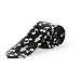 Music Note Design Tie (Black tie with White Music Note print)