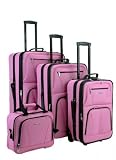 Rockland 4-pc. Luggage Set - Pink