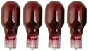 Moonrays 11691 4-Watt Wedge Base Light Bulbs , 4 Pack (Red)