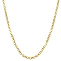 14K Yellow Gold Rolo Chain