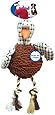 Ethical Pets Gigglers Chicken Dog Toy, 12-Inch, Assorted