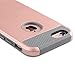 iPhone 6S Case,LUOLNH Hybrid High Impact Heavy Duty Dual Layer Hard PC Outer Shell with Soft Rubber Inner Armor Defender Case Cover for iPhone 6/6S 4.7 inch (Rose Gold/Gray)