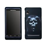 Motorola Droid 2 A955 Sanp-on Skull Image (Rubber Touch) Phone Protector Hard Cover Case