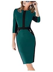 Houndstooth Print Cotton/Polyester Cocktail Knee Length Scoop Neck Illusion Evening Dress/Prom Dress/Wedding Party Dress 