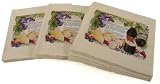 3 pack of Cabernet Sauvignon Wine theme European design dinner napkins pack of 20