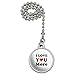 I Love You More Heart Ceiling Fan Light Pull Chain