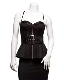 2b Peplum Strap Bustier black (M) 41gLtnV SnL. SL160 2b Peplum Strap Bustier black (M)