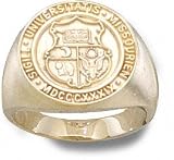 Missouri Tigers Solid 10K Gold Seal Ladies Ring Size 6 1/2