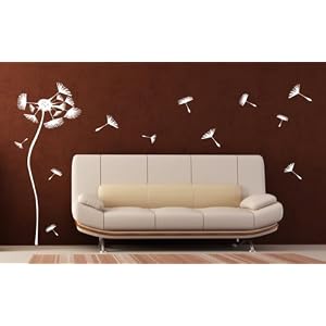 Wandtattoo Pusteblume Nr. 60 Wandmotiv (1,50m x 0,60m)