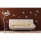 Wandtattoo Pusteblume Nr. 60 Wandmotiv (1,50m x 0,60m)von "wandmotiv24"