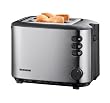 Severin AT 2514 Automatik-Toaster, Edelstahl-gebürstet-schwarz / 850 W
