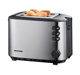 Severin AT 2514 Automatik-Toaster, Edelstahl-geb�rstet-schwarz / 850 W