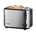 Severin AT 2514 Automatik-Toaster, Edelstahl-geb�rstet-schwarz / 850 W