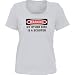 WARNING MY OTHER RIDE IS A SCOOTER *Bella Ladies/ JUNIORS Short Sleeve Scoop Neck FITTED TEE (T-Shir