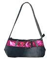 Small Rugged Denim Bag with Pink Belt -- SwankySwans