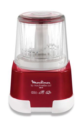 Moulinex DP800G10 Hachoir Moulinette XXL Blanc/Rouge Rubis