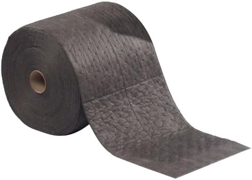 ESP1AMGRL-S Airmatrix Polypropylene Heavy Weight Maintenance Universal Absorbent Laminated Split Roll, 150' Length x 14" Width, Gray (Case of 2)