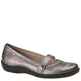 Hush Puppies Ladies Bravura Mary Jane - 6.5B Silver by Hush Puppies
