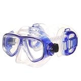 Pro ear 2000 scuba diving divers mask - clear blue