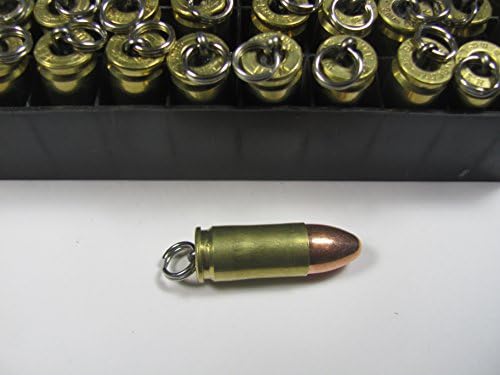 Fifty 9mm Bullet Pendants Wholesale Store Lot of (50) , Zipper Pulls, or Key Rings, Excellent for Resale
