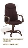 BRAND NEW BLACK HIGH BACK EXECUTIVE CHAIR W. GAS LIFT