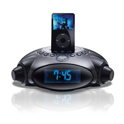 Excalibur 134BK Soundmaster Soothing Sounds Projection Alarm Clock