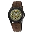 Timex Men's T47012 Metal Field Expedition Brown Leather Strap Watch