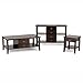 SIMPLIHOME Bedford SOLID WOOD Universal TV Media Stand, 53.9 inch Wide, Living Room Entertainment Center, Storage Cabinet with Glass Doors, for Flat Screen TVs up to 60 inches in Dark Tobacco Brown