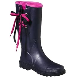 Women's Zudora Lace-Up Rain Boots - Navy