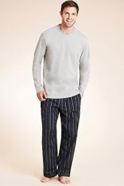 Crew Neck Long Sleeve Striped Pyjamas
