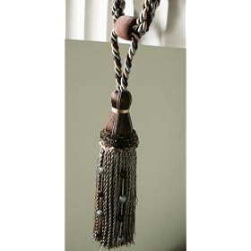 Pair of Large Elegant French Style tassel Tiebacks D by Victoria's Deco