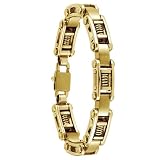 Stainless Steel Men's Invicta Elements Spiral Gold-Tone Bracelet