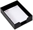 Genuine Black Leather Bonded Letter Tray
