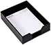 Genuine Black Leather Bonded Letter Tray