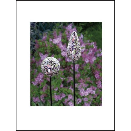 Garden Party Mirror Finial on Stake