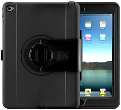 Engadget Zone Water resistant Hybrid Armor Shockproof Case Cover for Apple iPad Air 2 (Black)
