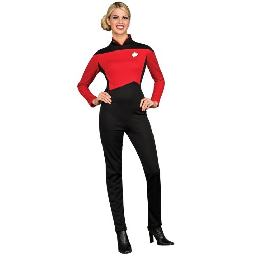  Star Trek Next Generation Red Jumpsuit Deluxe Adult Costume