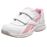 Reebok Little Kid/Big Kid You're Toast KC Tennis Shoe,White/Jersey Pink/Steel,1.5 M US Little Kid