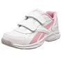 Reebok Little Kid/Big Kid You're Toast KC Tennis Shoe,White/Jersey Pink/Steel,1.5 M US Little Kid