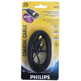 PHILIPS Ultra Thin 25-ft Coaxial Cable by Philips