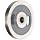 Boston Gear Plain Grooved Pulley for Round Belts 0.375" or Smaller, Iron