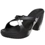 crocs Women's Cyprus High Heel Sandal,Black/Black,9 M