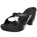 crocs Women's Cyprus High Heel Sandal,Black/Black,8 M