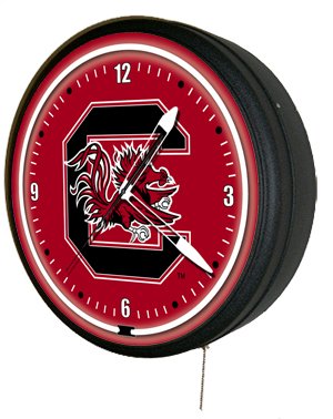 South Carolina Gamecocks Neon Clock